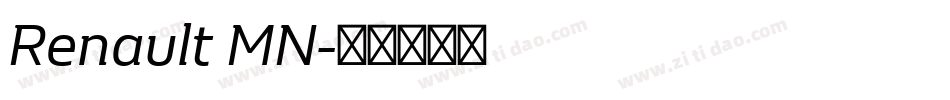 Renault MN字体转换